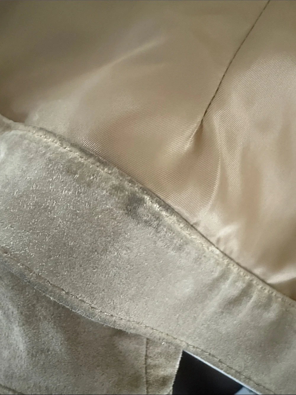Fabio Women's Suede Leather Button-Front Jacket - Tan size XL - Picture 10 of 14